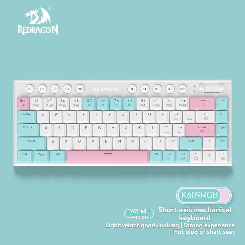 Gaming Keyboard E Yooso - REDRAGON K609 Low Profile Mechanical Keyboard