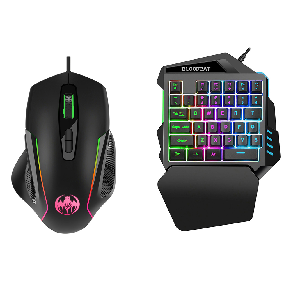 One-Handed RGB Gaming Keyboard - Gaming Keyboard And Mouse For Xbox 评论和价格