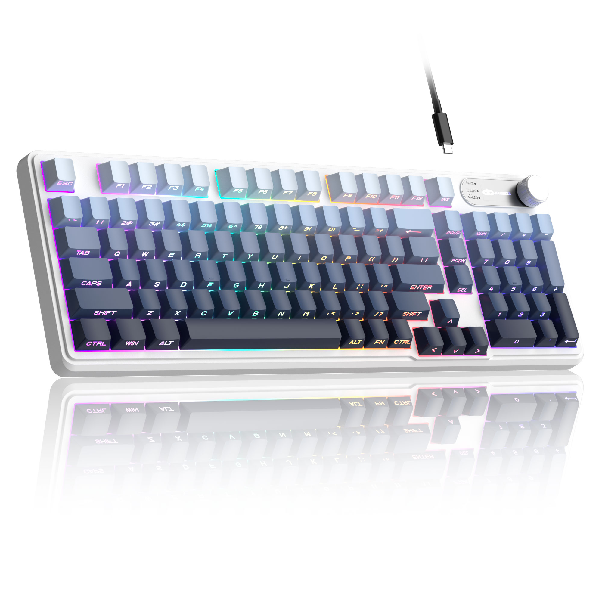 98% MageGee GK960 Wired Membra - Gaming Keyboard Thocky 评论和价格