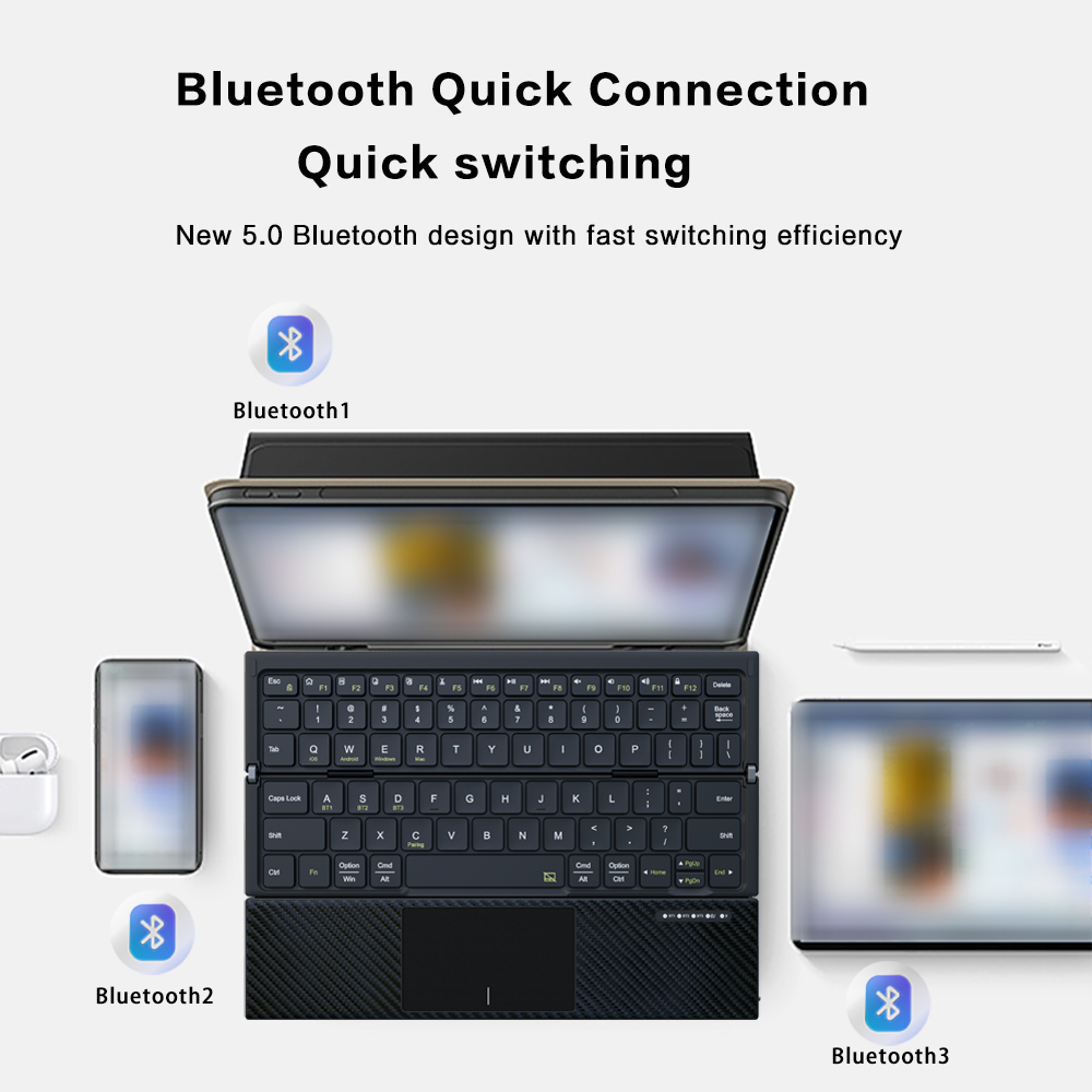 Foldable Bluetooth Keyboard wi - Gaming Keyboard Mobile 评论和价格
