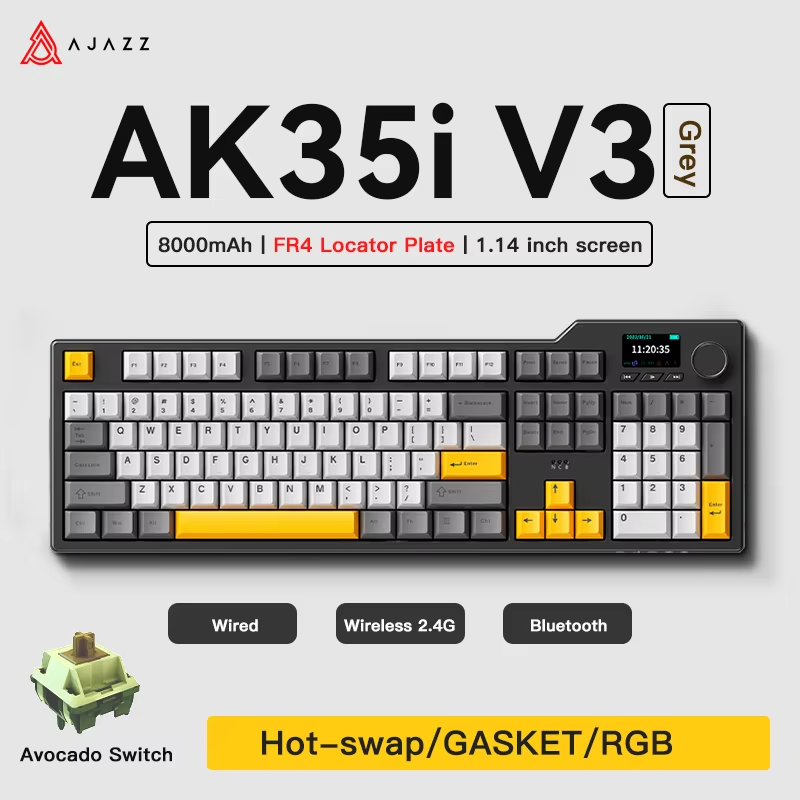 Ajazz AK35I V3 MAX Tri-mode Wi - Gaming Keyboard Corsair 评论和价格
