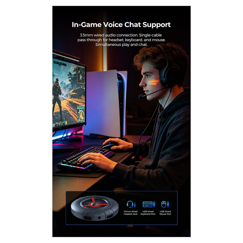 M07K-Keyboard Mouse Adapter Fo - Gaming Keyboard And Mouse For Xbox 评论和价格
