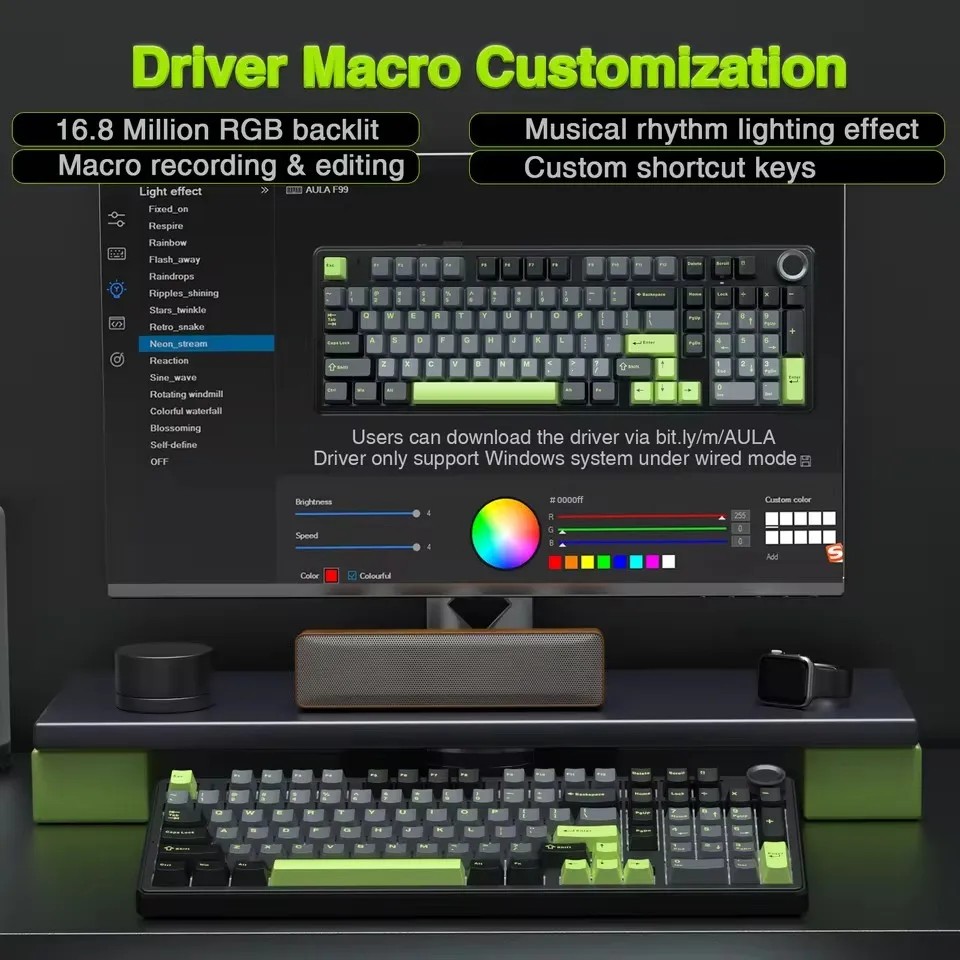 AULA F99PRO Gaming Mechanical  - Gaming Keyboard Thocky 评论和价格