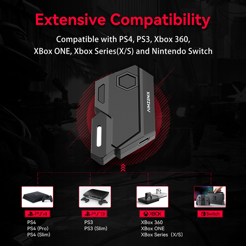 Console Games Converter Mobila - Gaming Keyboard And Mouse For Xbox 评论和价格