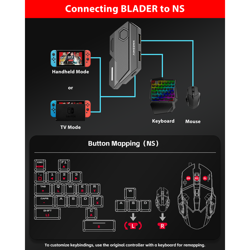 Console Games Converter Mobila - Gaming Keyboard And Mouse For Xbox 评论和价格