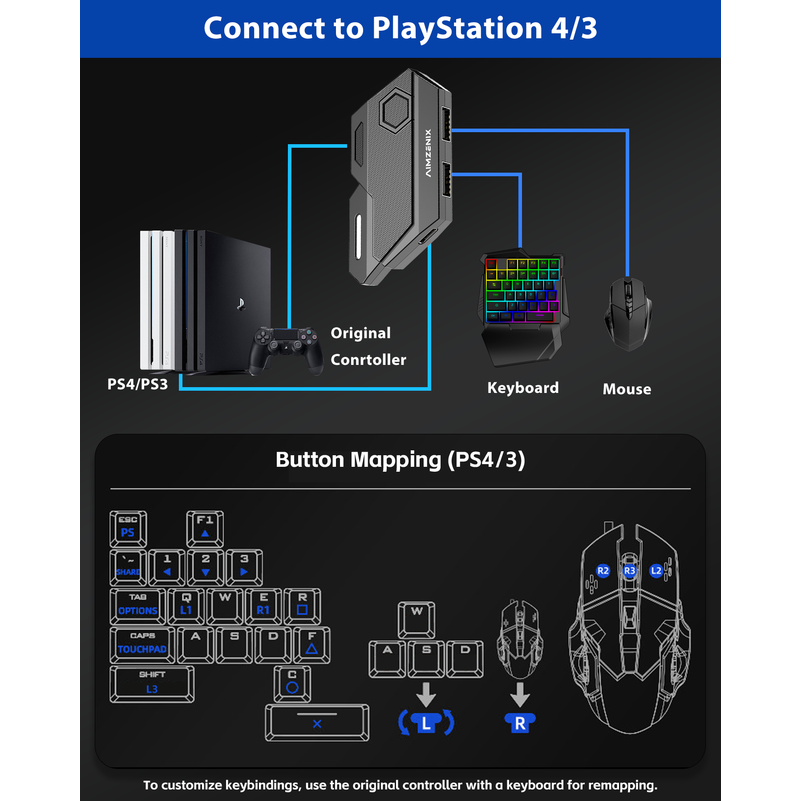 Console Games Converter Mobila - Gaming Keyboard And Mouse For Xbox 评论和价格