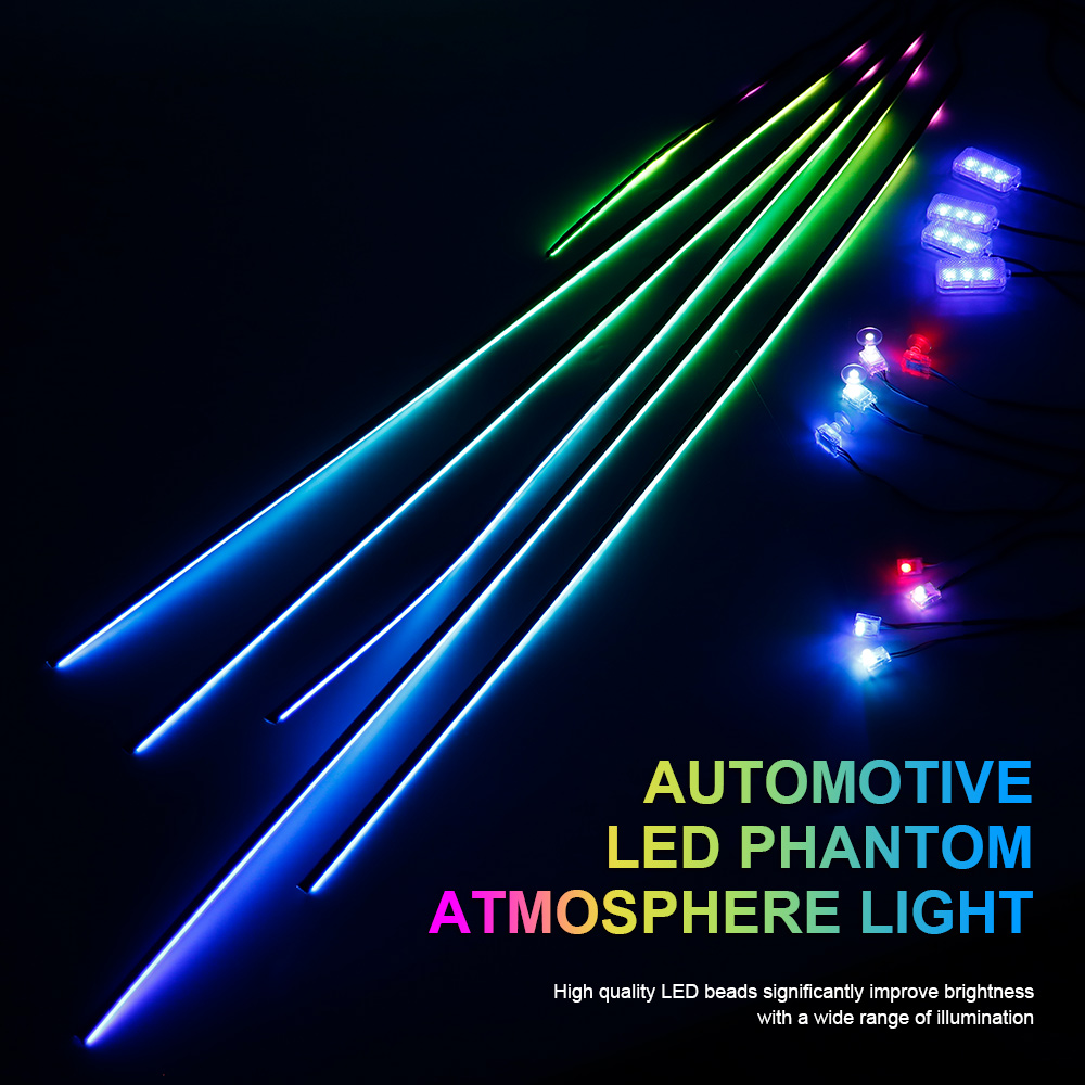 18/22 in 1 Acrylic Led Car Amb - Rgb Underglow Strip 评论和价格
