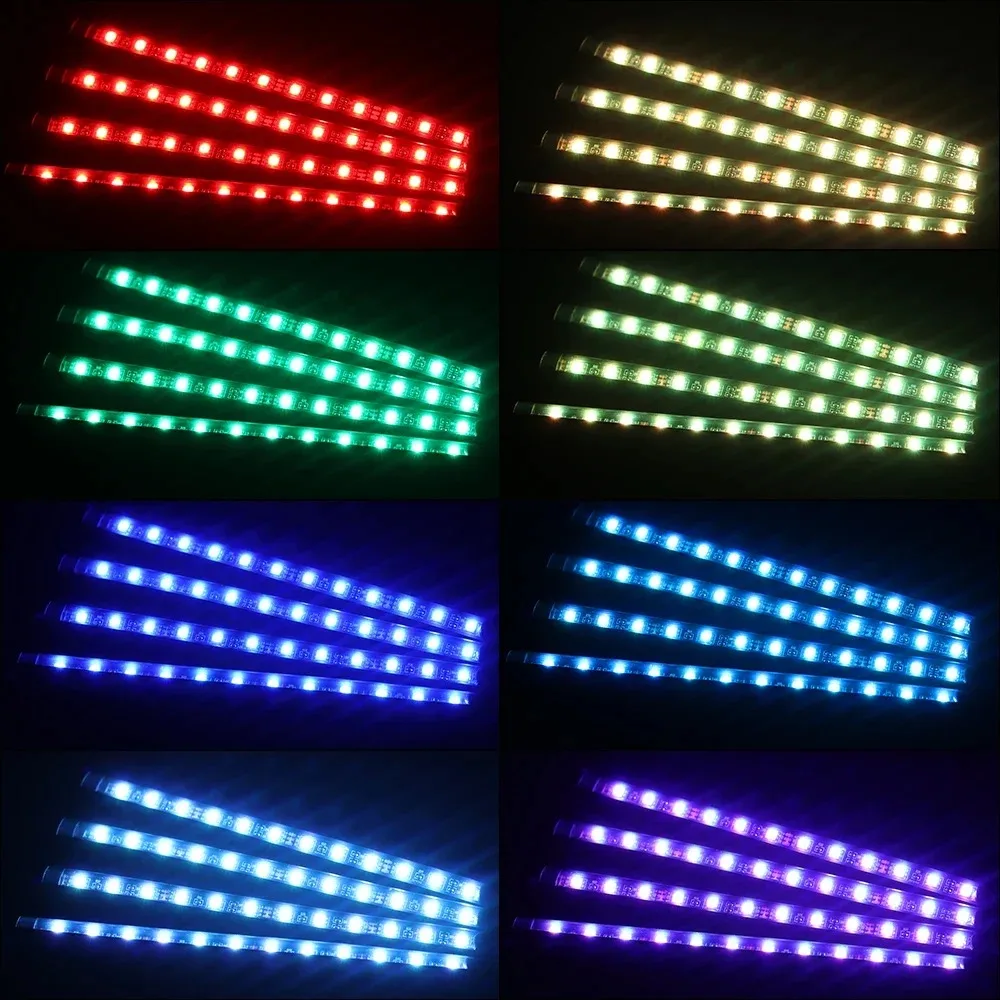 Universal 48 LED USB Car RGB A - Rgb Underglow Strip 评论和价格