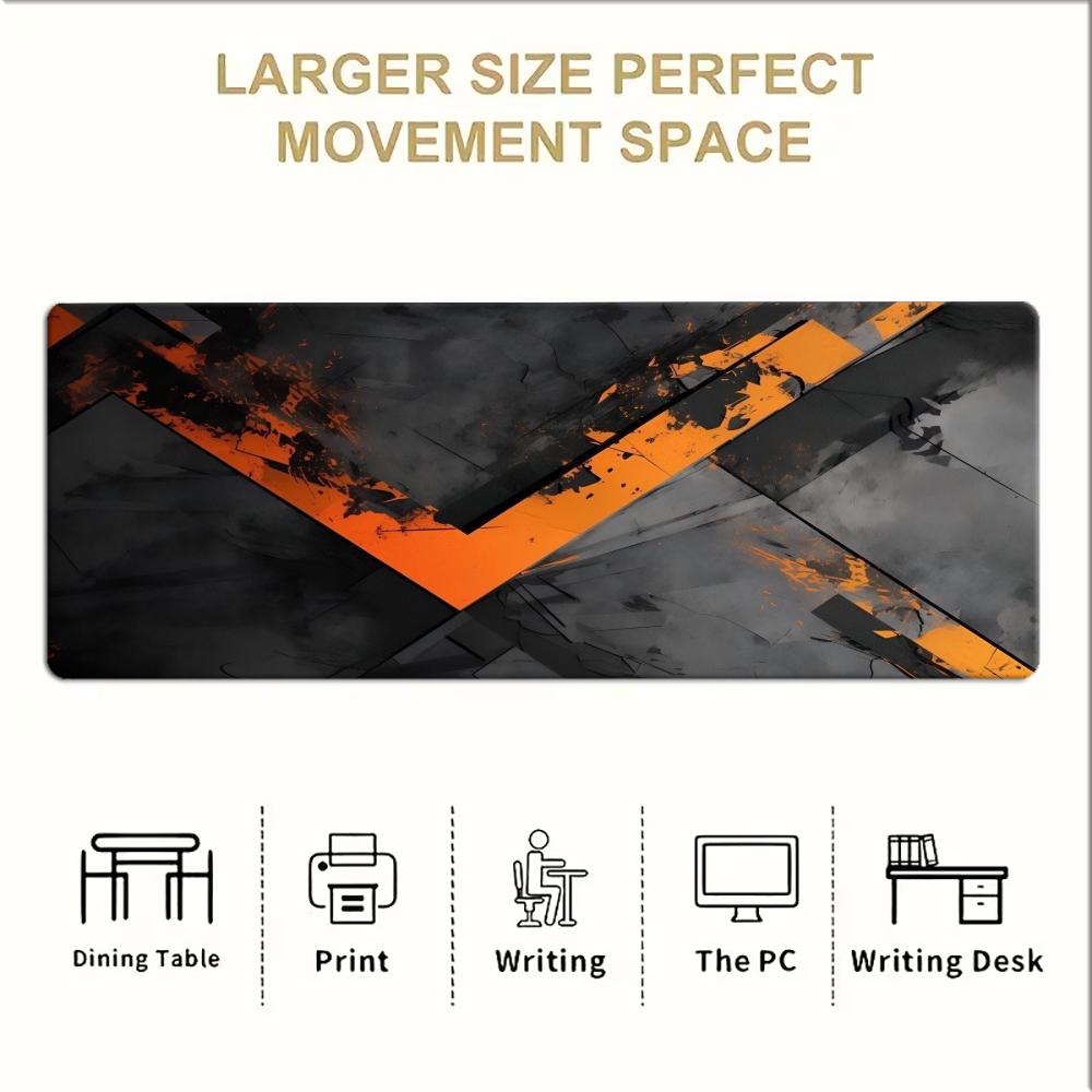 Black Orange Crack Geometric L - Keyboard Gaming Black 评论和价格