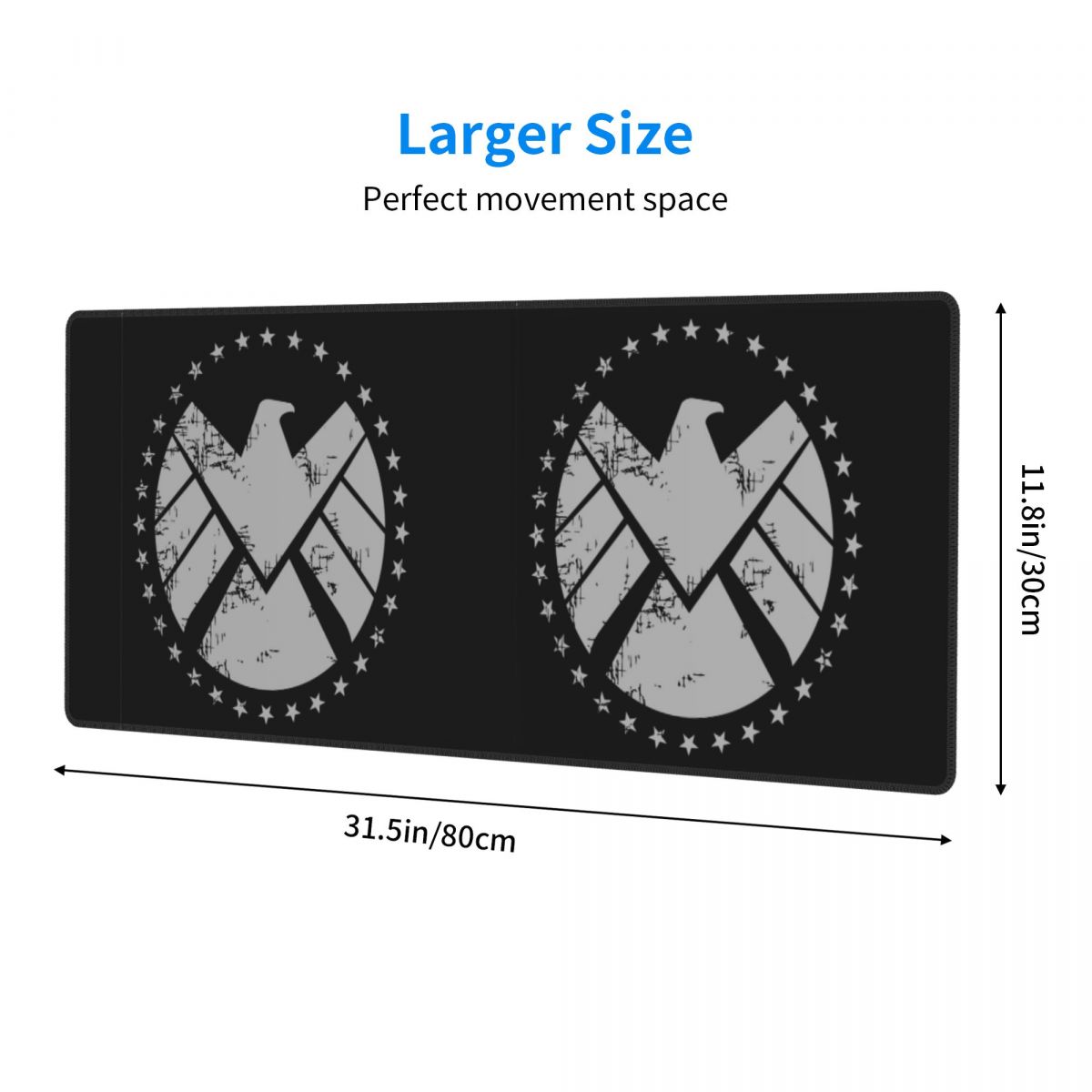 Large Mouse Pad Shield Agent T - Gaming Keyboard Training 评论和价格