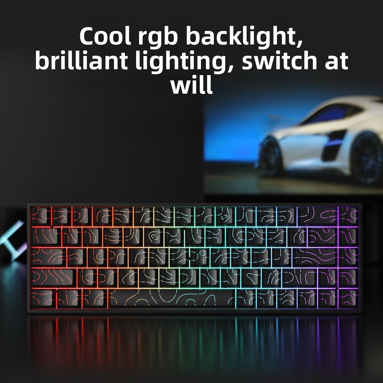 Teclado 60% Wireless Bluetooth - Gaming Keyboard Mobile 评论和价格