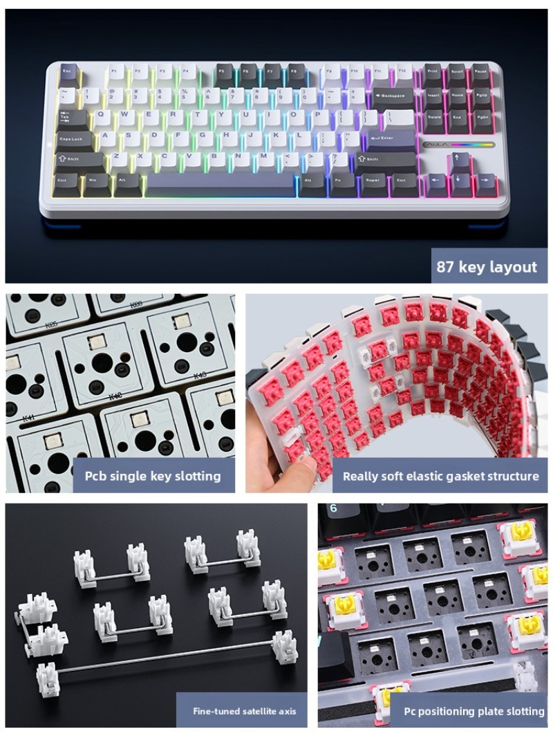 AULA F87 Pro Wireless Mechanic - Gaming Keyboard Thocky 评论和价格
