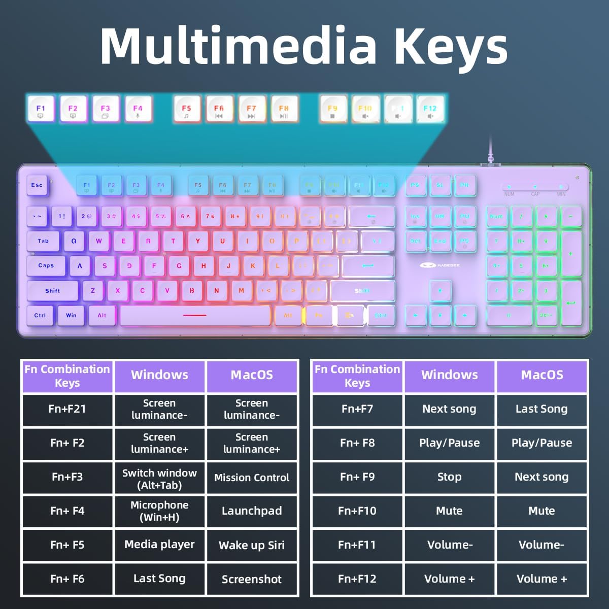 MageGee Gaming Keyboard and Mo - Gaming Keyboard And Mouse For Xbox 评论和价格