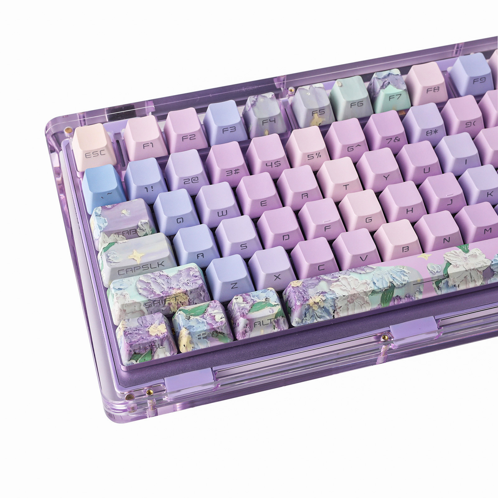 KiiBOOM Violet Keycaps Set 133 - Gaming Keyboard Bundle 评论和价格