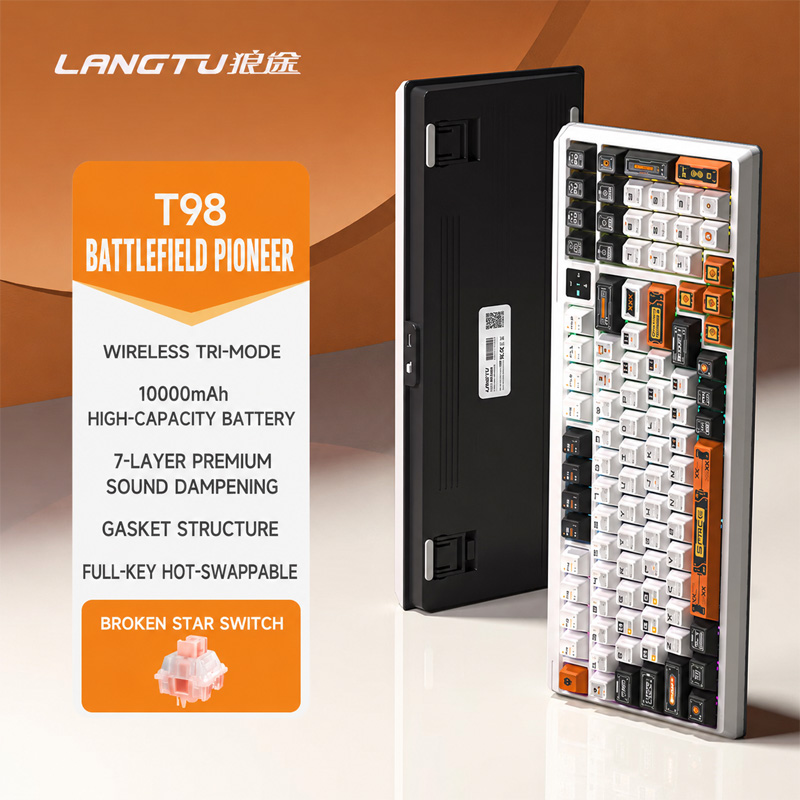 Langtu T98 Tri Mode RGB Custom - Gaming Keyboard Bundle 评论和价格