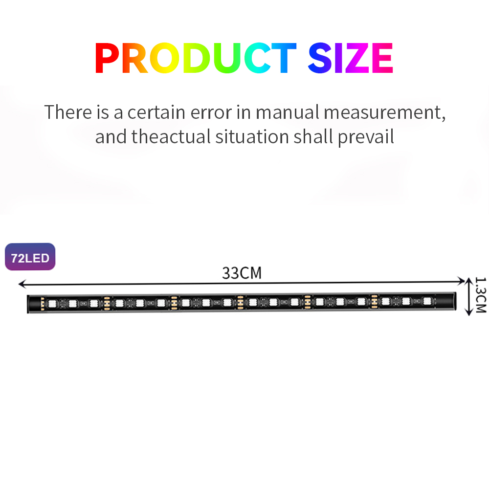72 LED Wireless RGB UnderGlow  - Rgb Underglow Strip 评论和价格