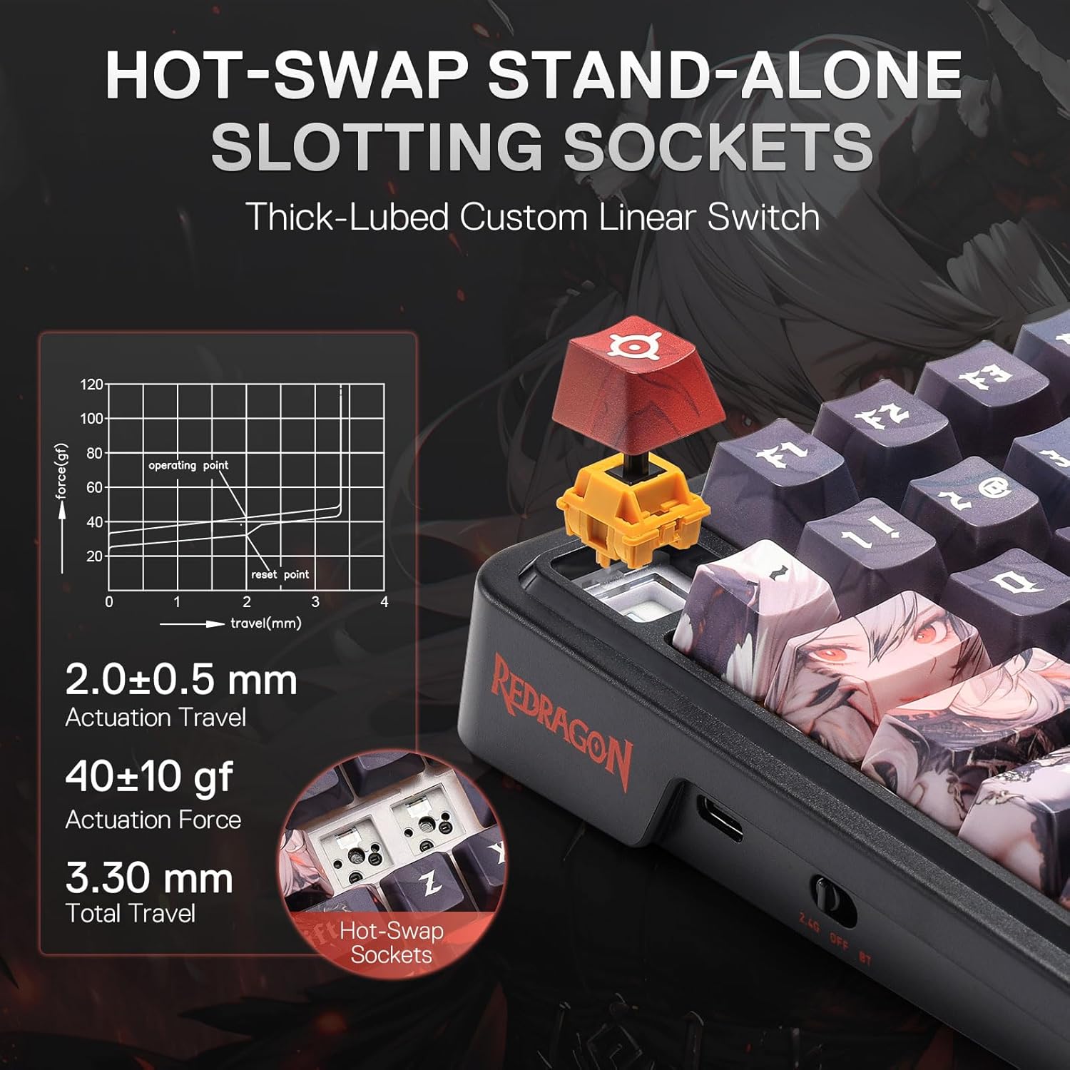 Redragon Wireless Gasket Gamin - Gaming Keyboard Mobile 评论和价格