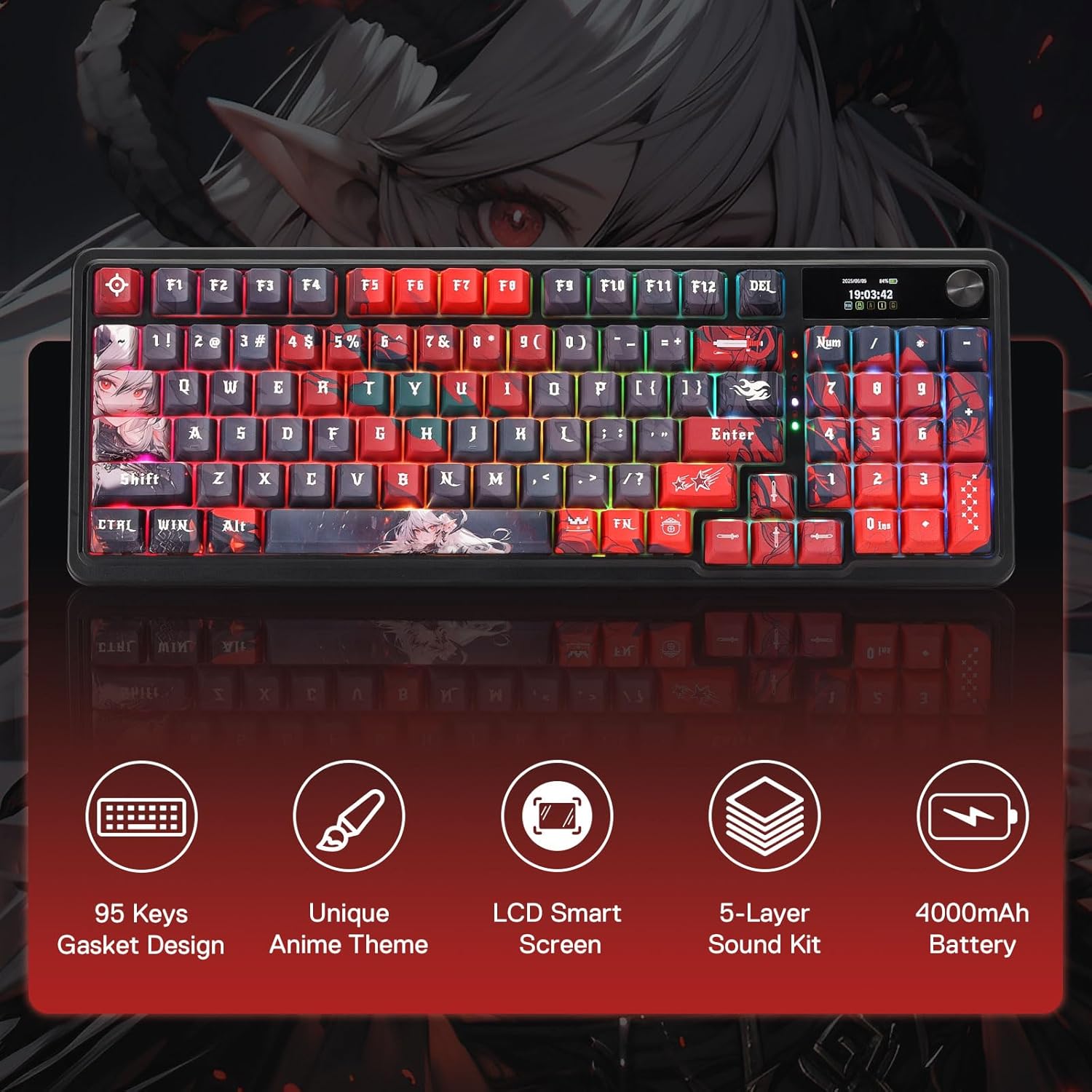 Redragon Wireless Gasket Gamin - Gaming Keyboard Mobile 评论和价格
