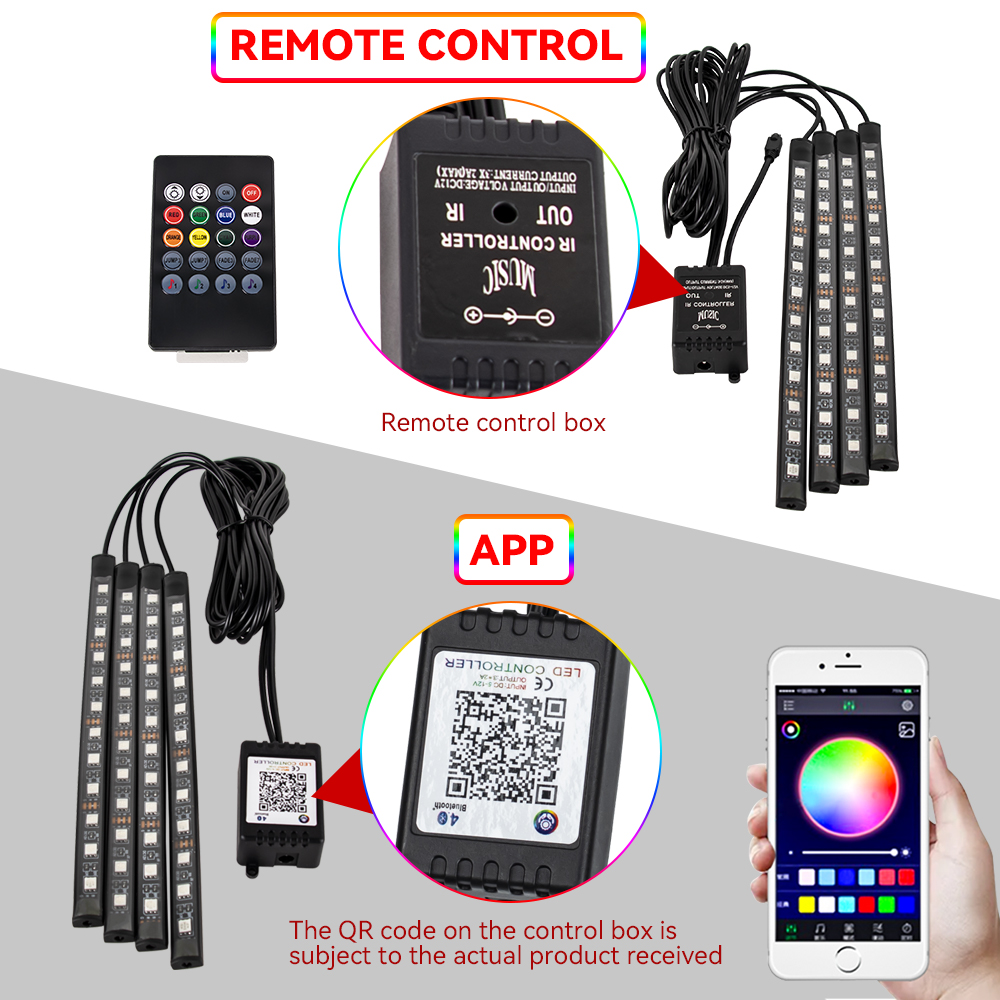 RGB LED Motorcycle Atmosphere  - Rgb Underglow Strip 评论和价格
