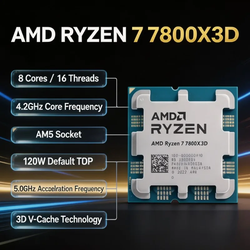AMD Ryzen 7 7800X3D 8 Core 16  - Amd Cpu Ryzen 7 评论和价格