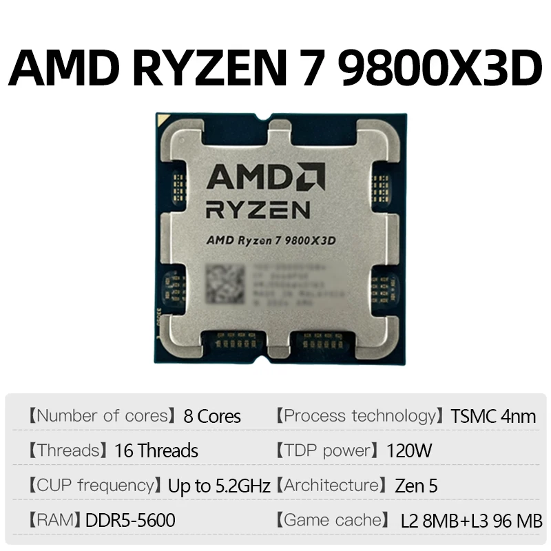 AMD Ryzen 7 9800X3D Game CPU U - Amd Cpu Ryzen 7 评论和价格