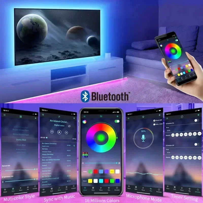 Smart RGB LED Gaming Light Str - Rgb Underglow Strip 评论和价格