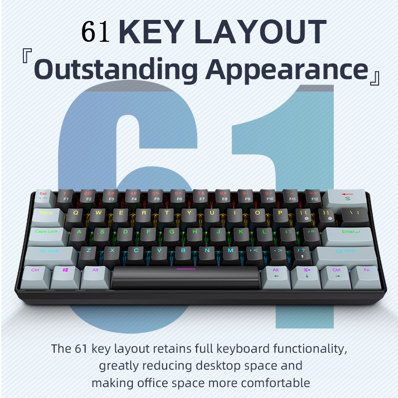 K61 Wired Mechanical Gaming Ke - Gaming Keyboard Thocky 评论和价格