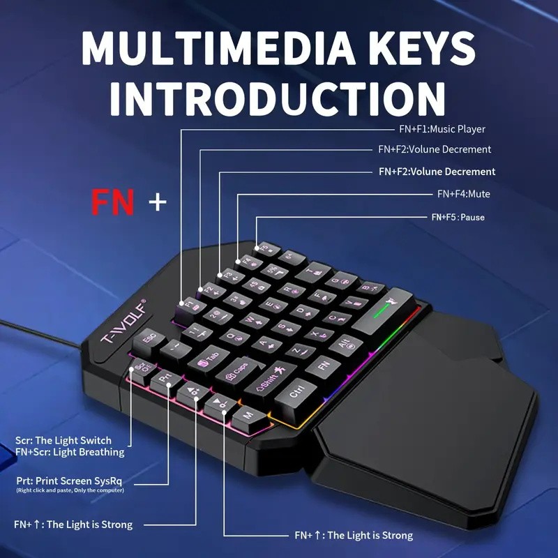 FocusOnPC TF900 2-in-1 Mobile  - Gaming Keyboard Mobile 评论和价格
