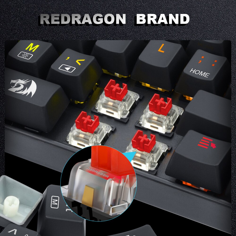 REDRAGON SMD RGB MX Switch 3Pi - Gaming Keyboard Thocky 评论和价格