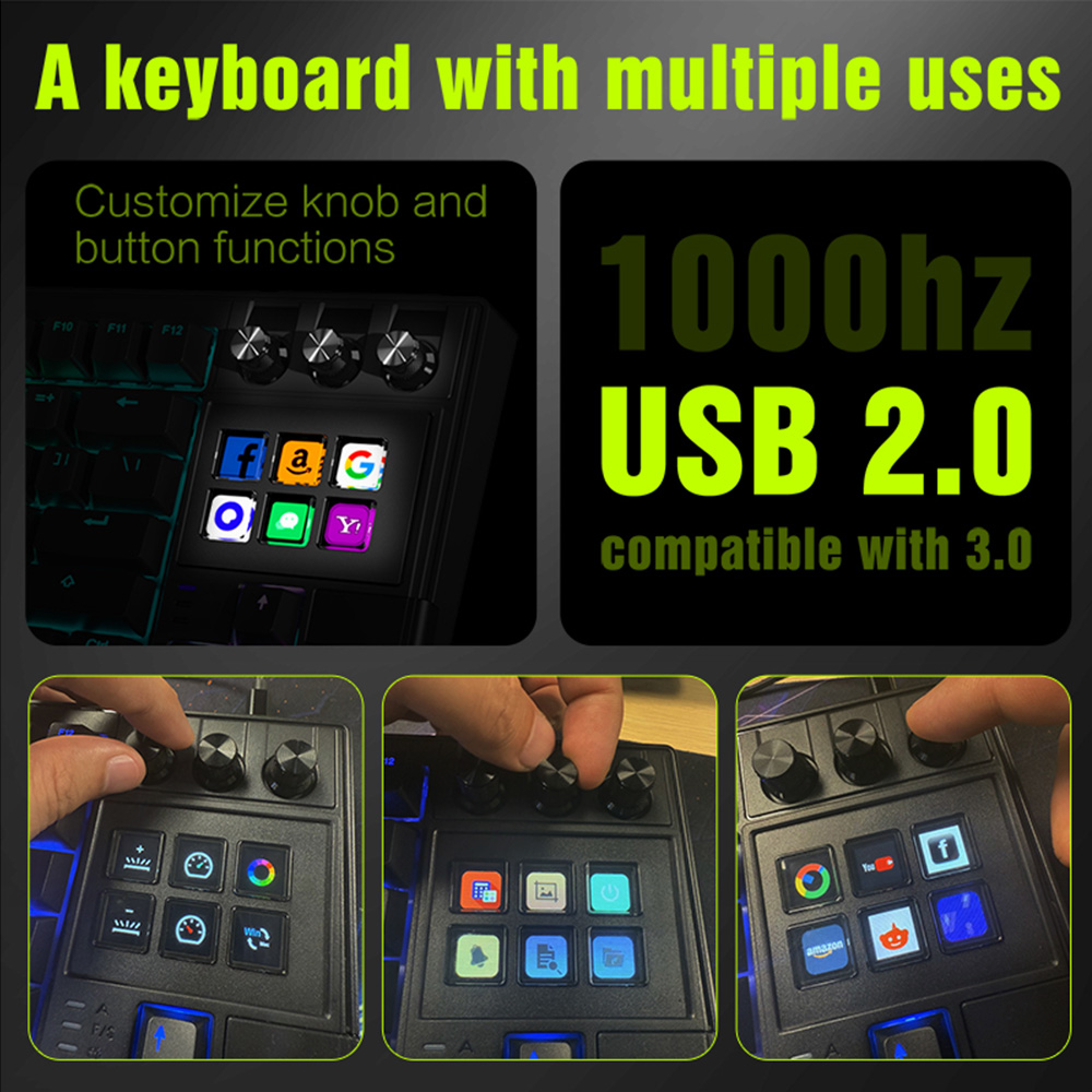 MRSVI K1 PRO Visual LCD AI Key - Gaming Keyboard Corsair 评论和价格