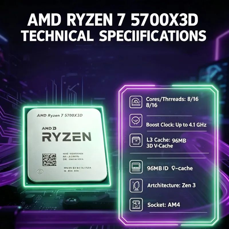 AMD Ryzen 7 5700X3D PC Buildin - Amd Cpu Ryzen 7 评论和价格
