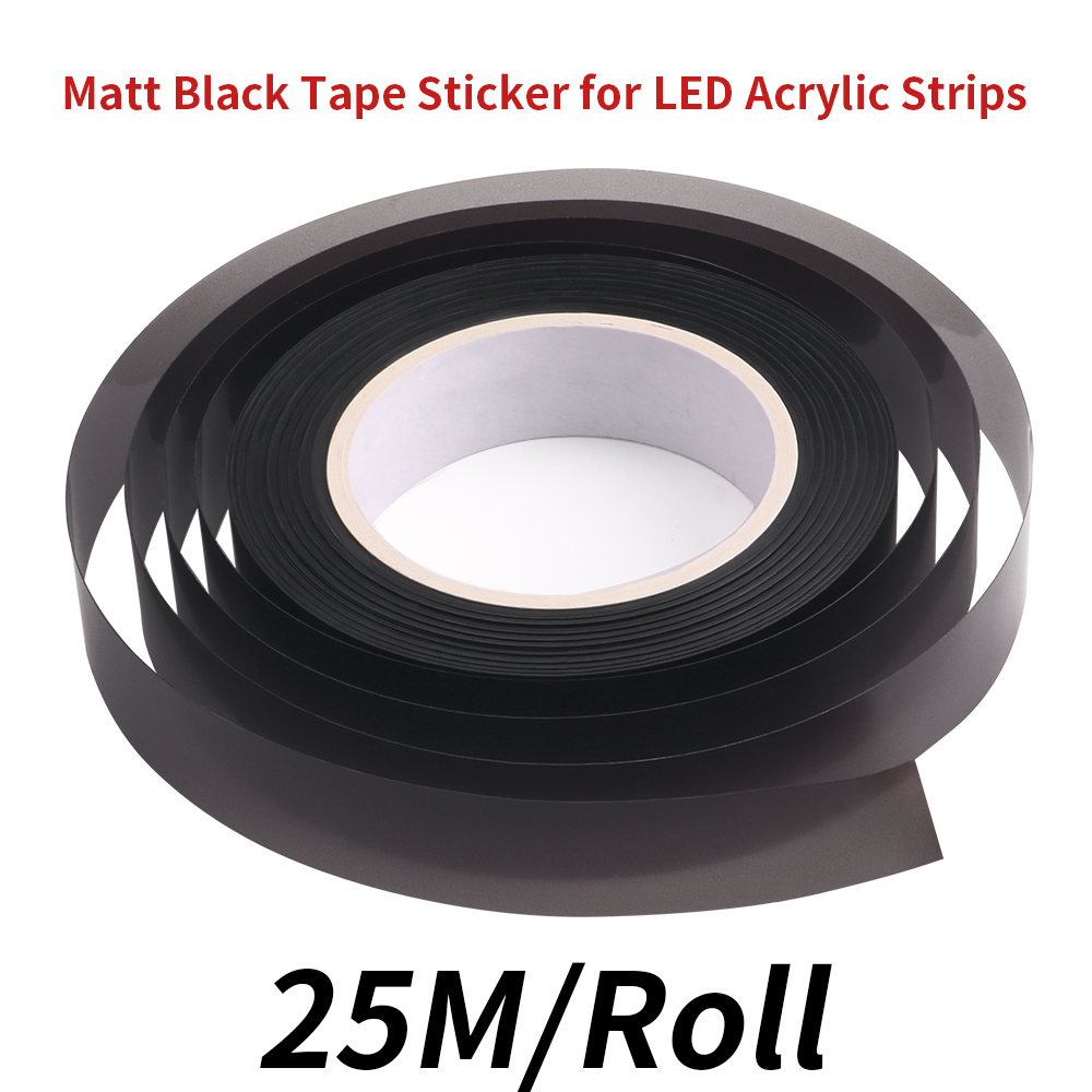 25M/Roll Matt Black Tape Stick - Rgb Underglow Strip 评论和价格