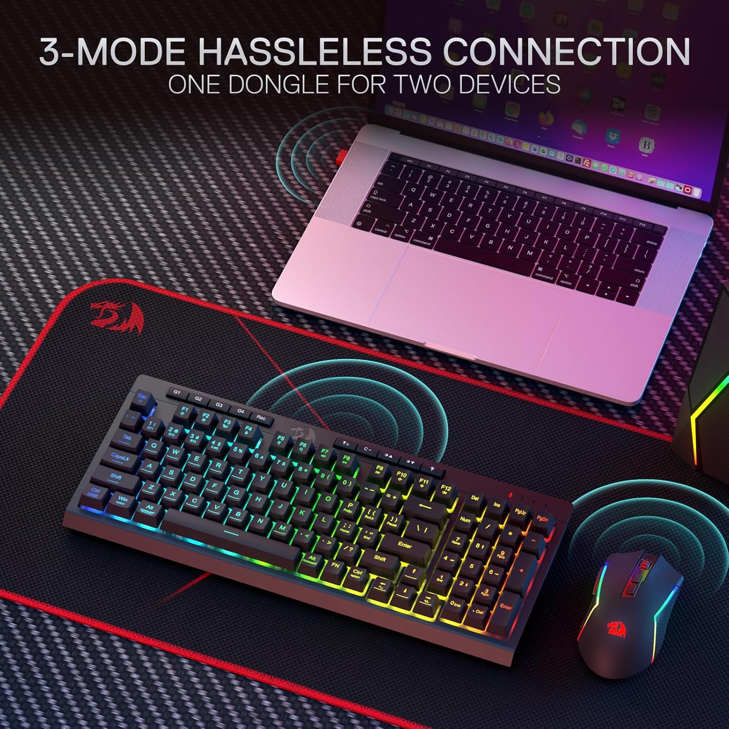 Redragon S142 Wireless Gaming  - Gaming Keyboard And Mouse For Xbox 评论和价格