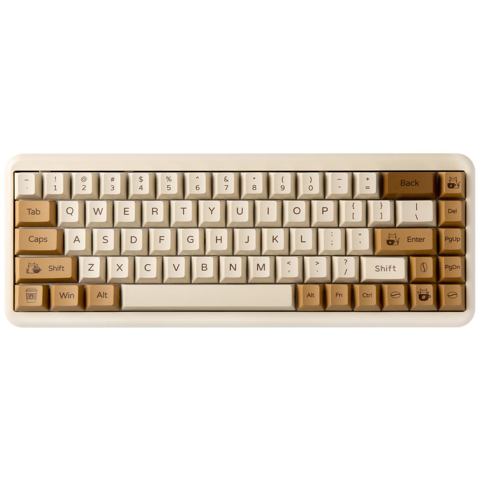 YUNZII Coffee Cat PBT Keycaps, - Gaming Keyboard Bundle 评论和价格