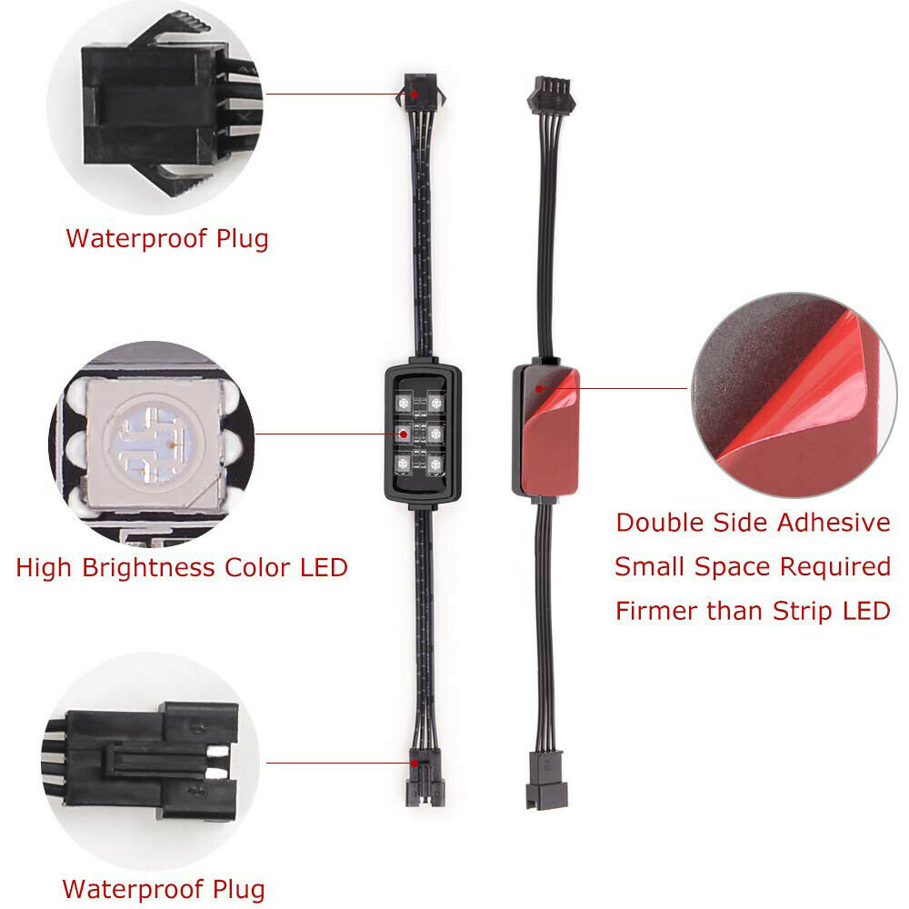 Niscarda Car Motorcycle RGB LE - Rgb Underglow Strip 评论和价格